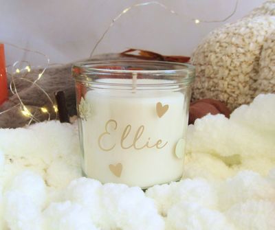 Autumn Leaves Candle - Beige