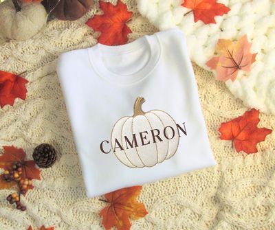 Personalised Pumpkin Jumper - Regular Font