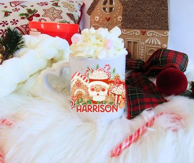 Mug - Red Santas Bakery Design