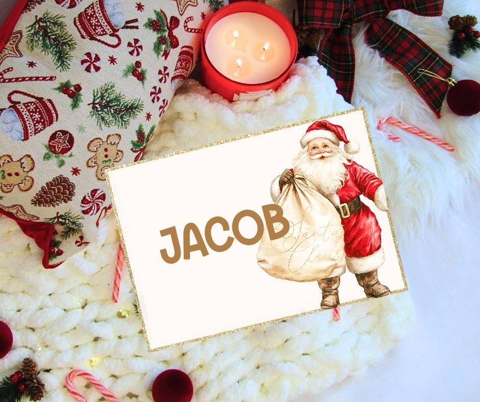 Christmas Wipeable Placemat - Santa Design