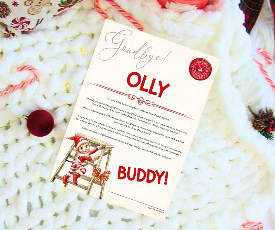 Letter - Goodbye Elf Letter - Goodbye Elf