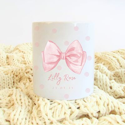 Money Box - Pink Bow