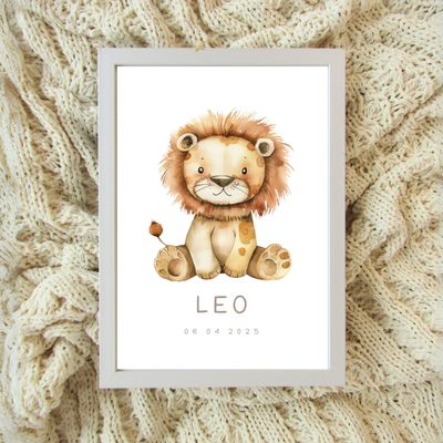 Birth Frame - Baby Lion