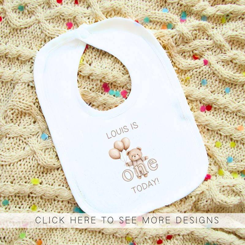 Personalised Boys Birthday Bib