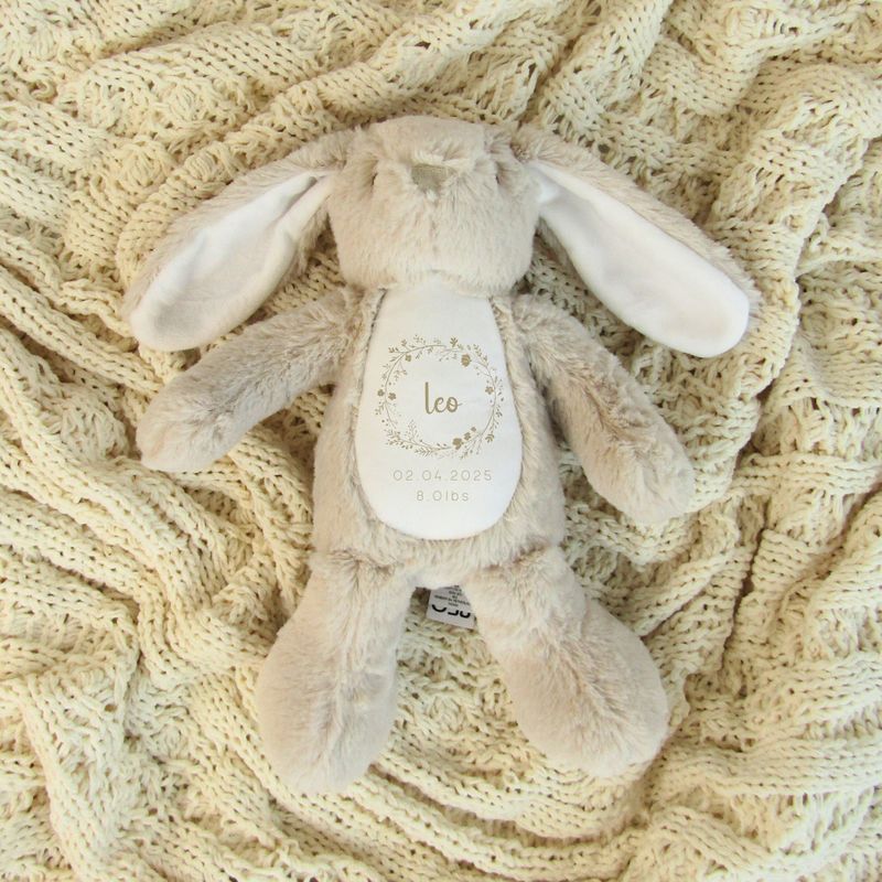 Personalised Bunny - Floral Beige