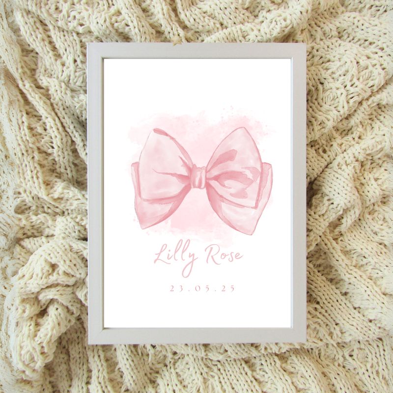 Nursery Frame - Simplistic Bow