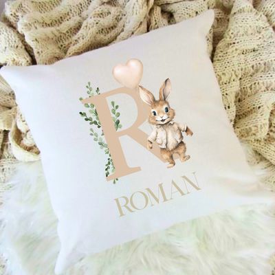 Personalised Pillow - Flopsy Beige