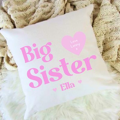 Personalised Big Sister Pillow