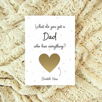 Pregnancy Announcement Scratchcard - Dad