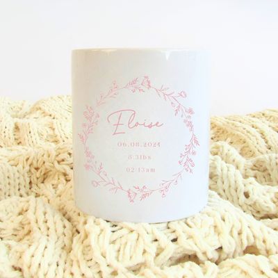 Money Box - Floral Pink