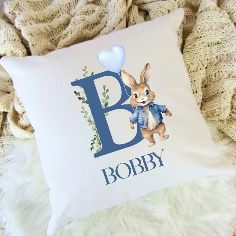 Personalised Pillow - Flopsy Blue