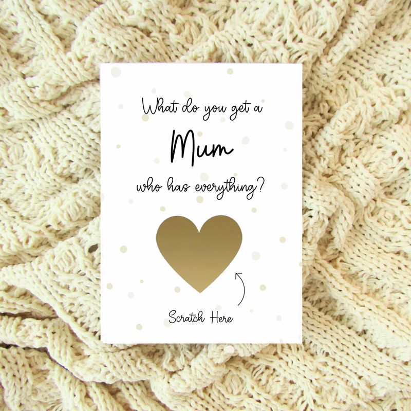 Pregnancy Announcement Scratchcard - Mum
