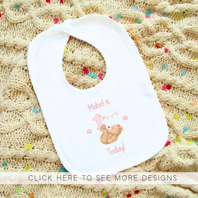 Personalised Girls Birthday Bib