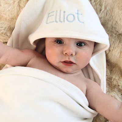 Personalised Soft Baby Bath Towel