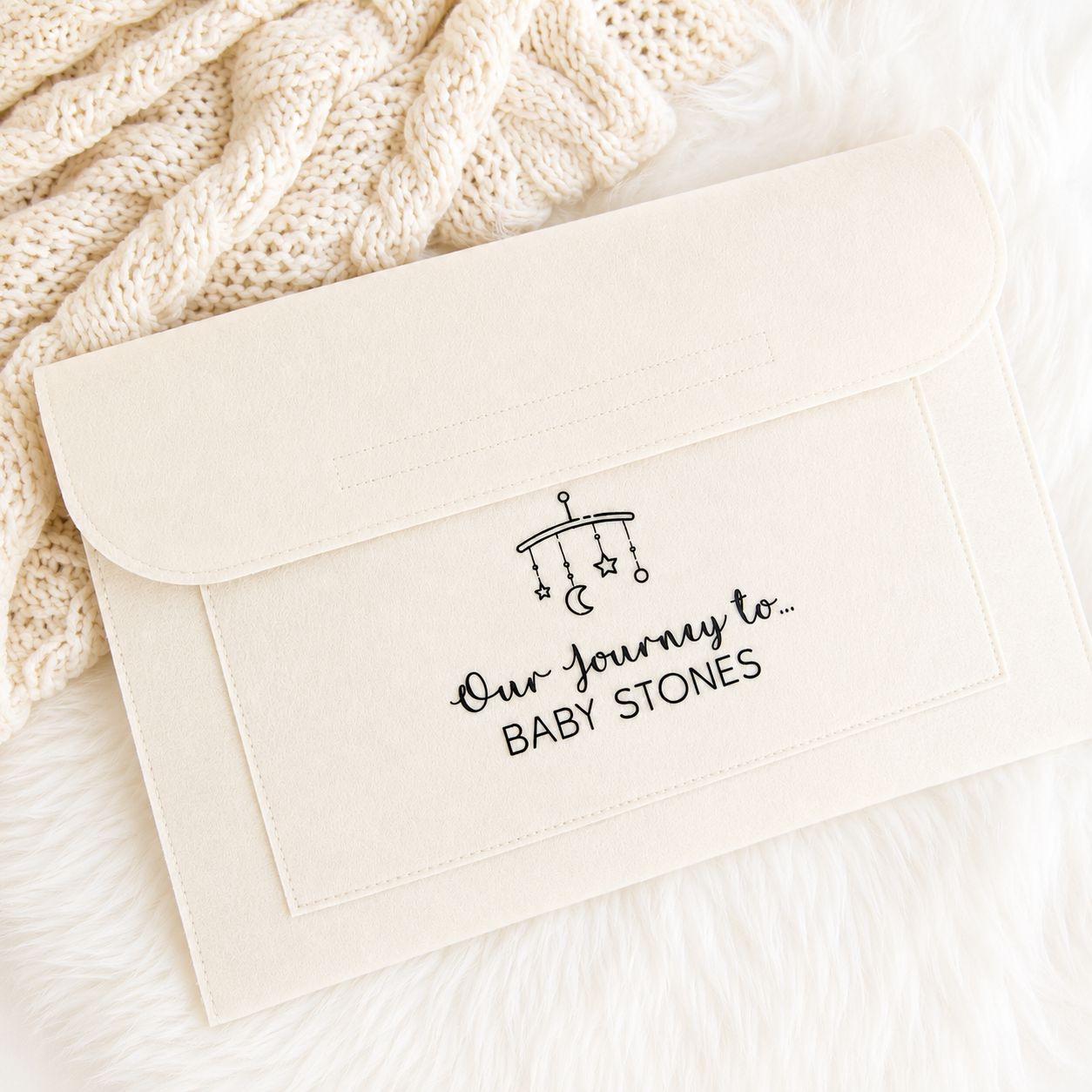 Pregnancy Notes Folder - Cream