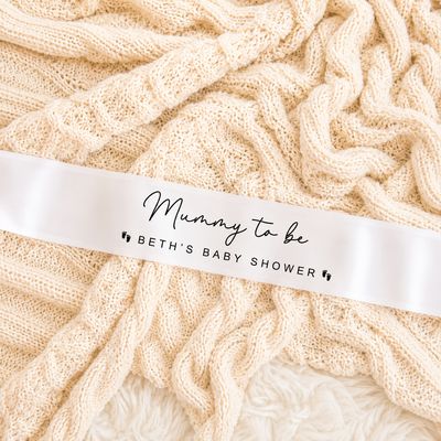 Baby Shower Sash – 'Mummy/Daddy to be' Baby Shower Sash – 'Mummy/Daddy to be'