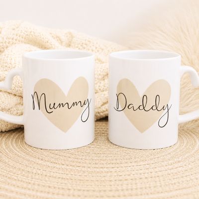 Mummy & Daddy Mugs - Set of 2 Mummy & Daddy Mugs - Set of 2