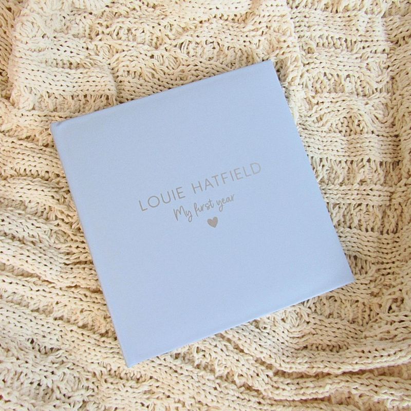 My First Year Photo Album - Blue