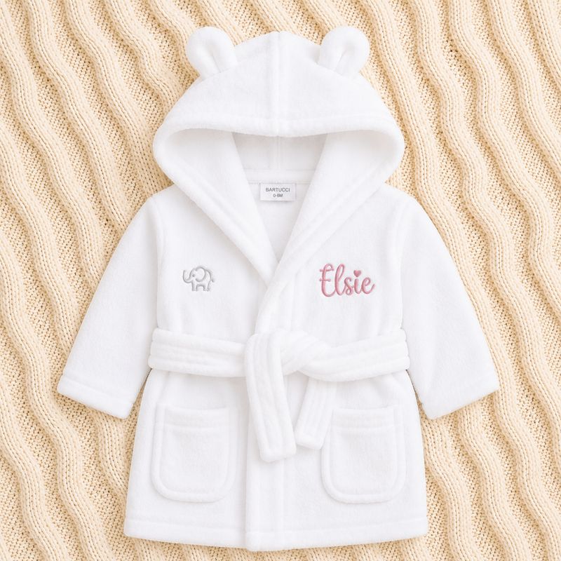 Personalised Dressing Gown - White