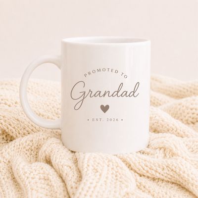 Promoted to Grandad Mug