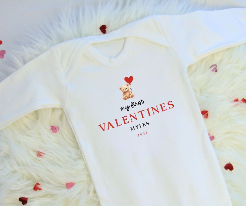 My First Valentines Sleepsuit