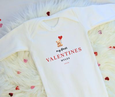My First Valentines Sleepsuit