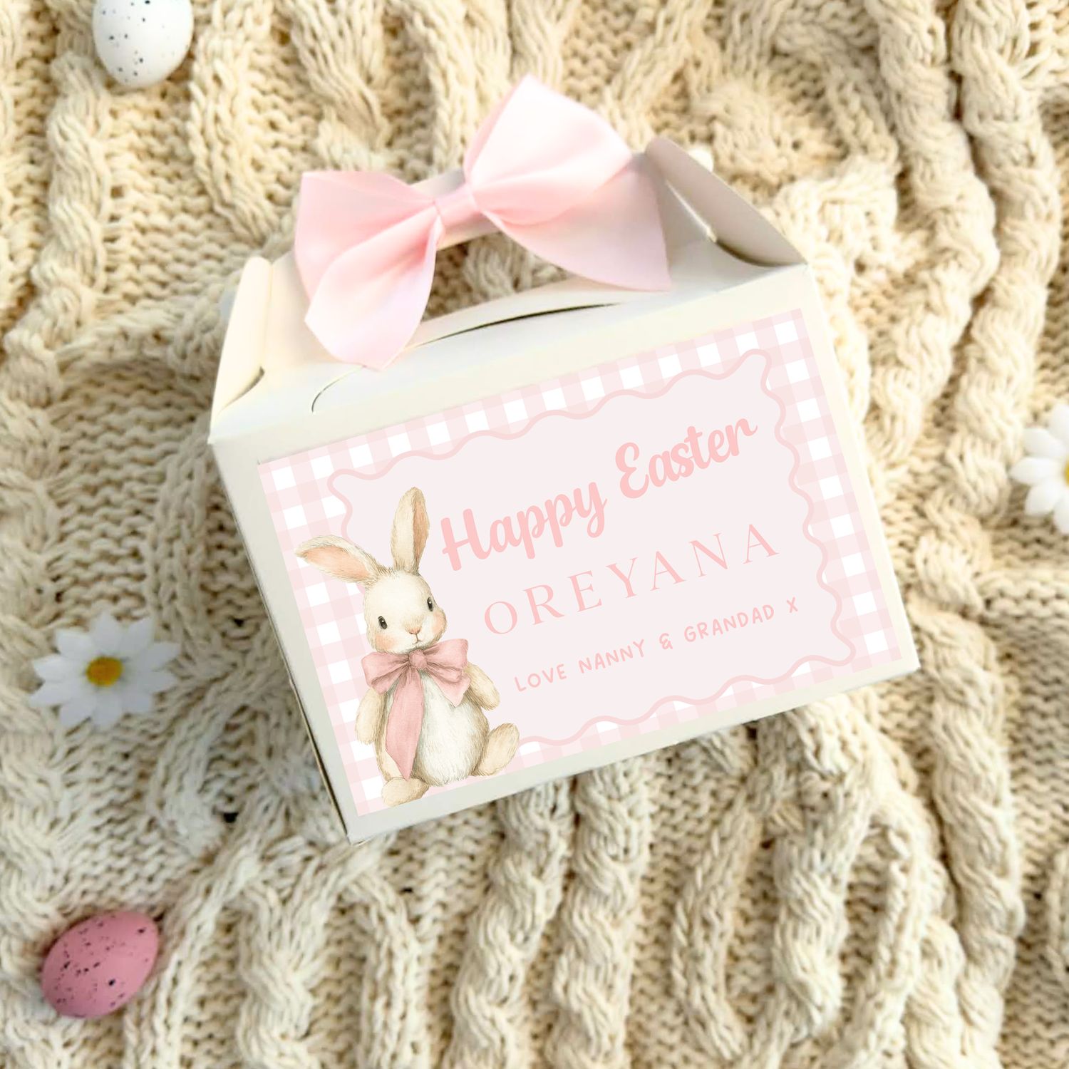 Easter Treat Box - Pink Bunny