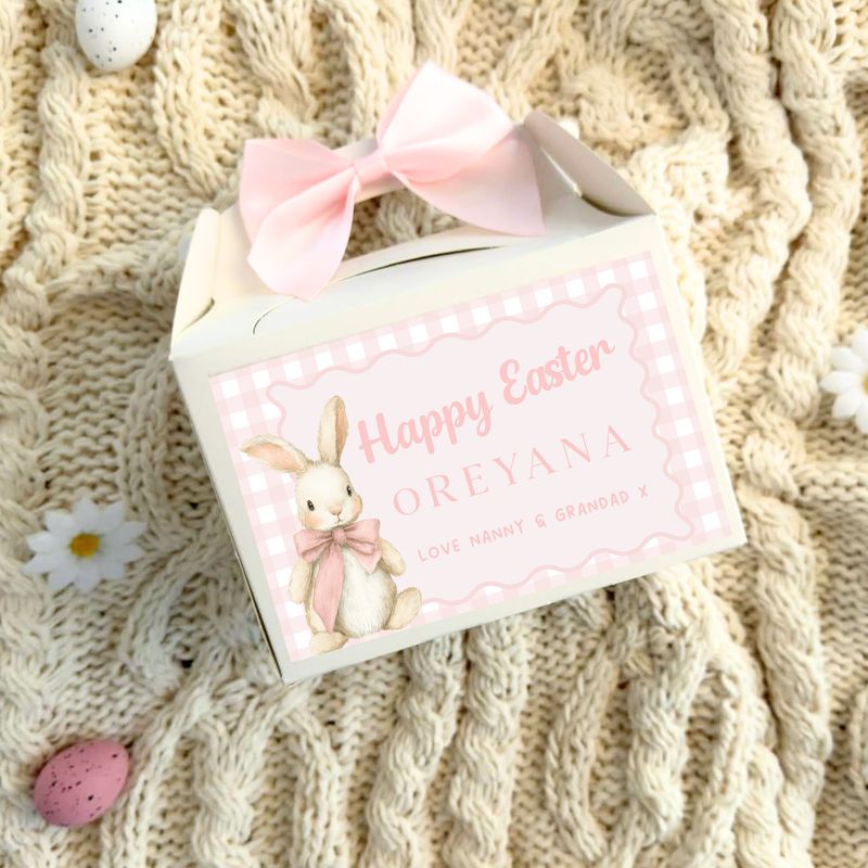Easter Treat Box - Pink Bunny