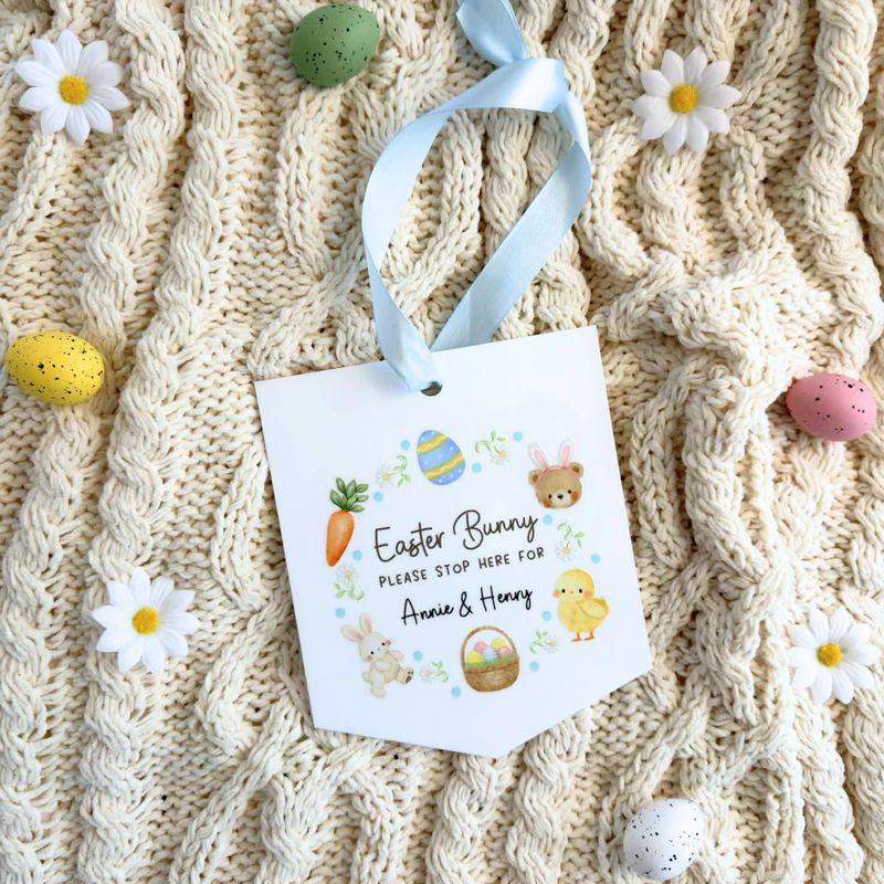 'Easter Bunny Stop Here' Sign