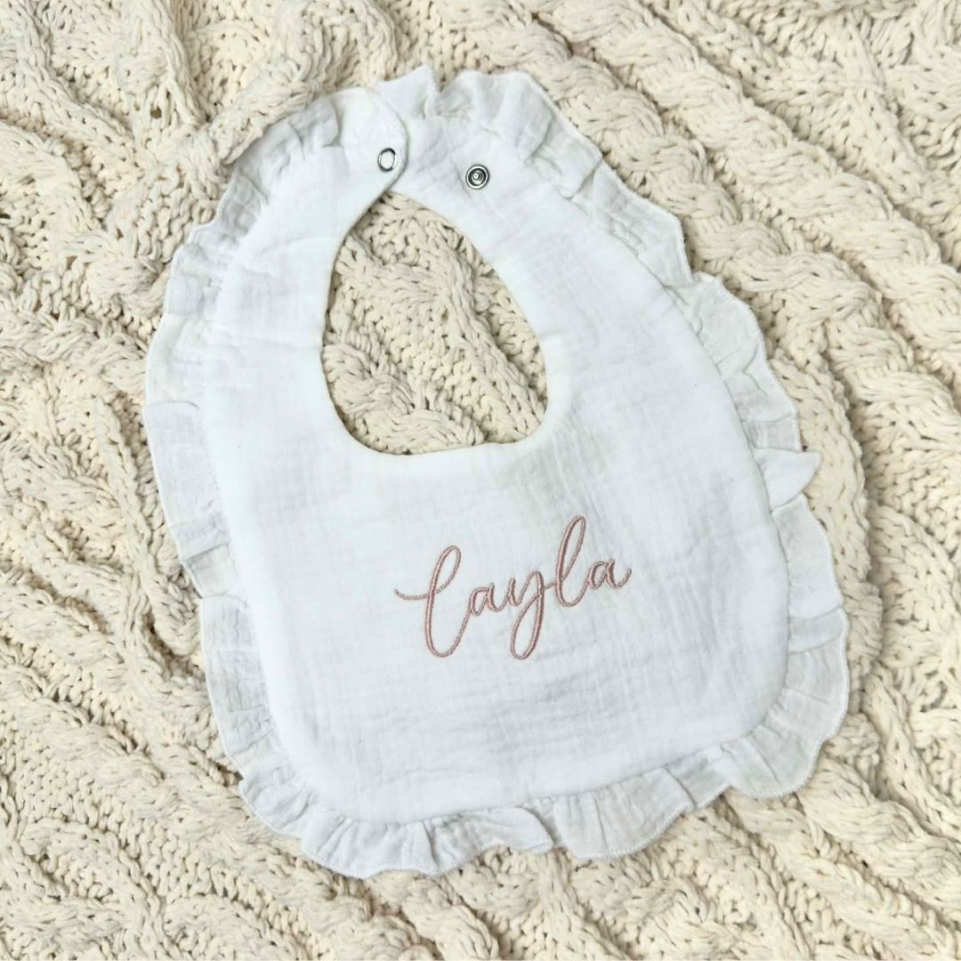 Personalised Frill Bib