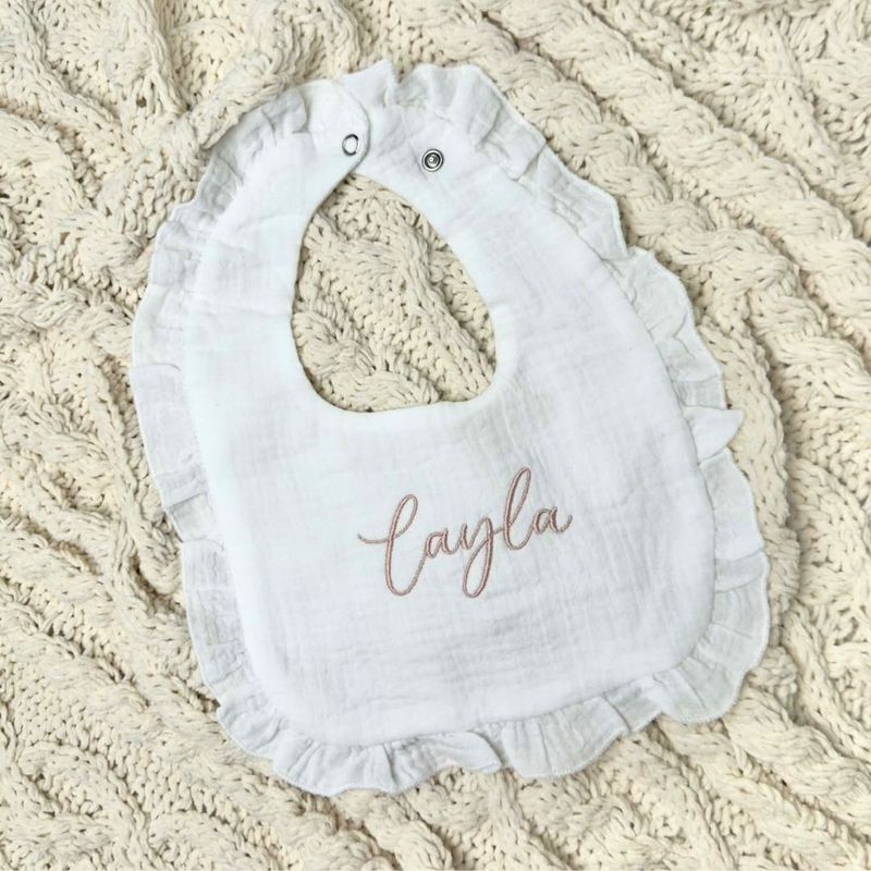 Personalised Frill Bib