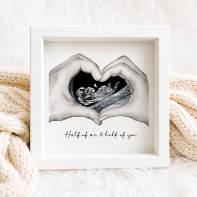 Half of Me, Half of You Scan Photo Box Frame Half of Me, Half of You Scan Photo Box Frame