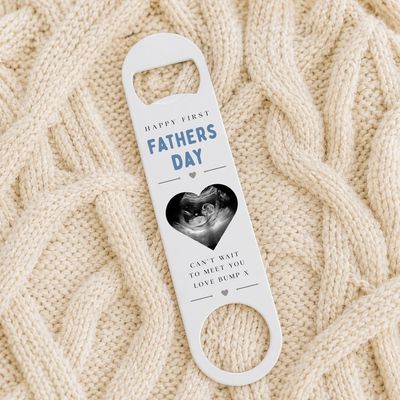 Fathers Day Scan Photo Bottle Opener