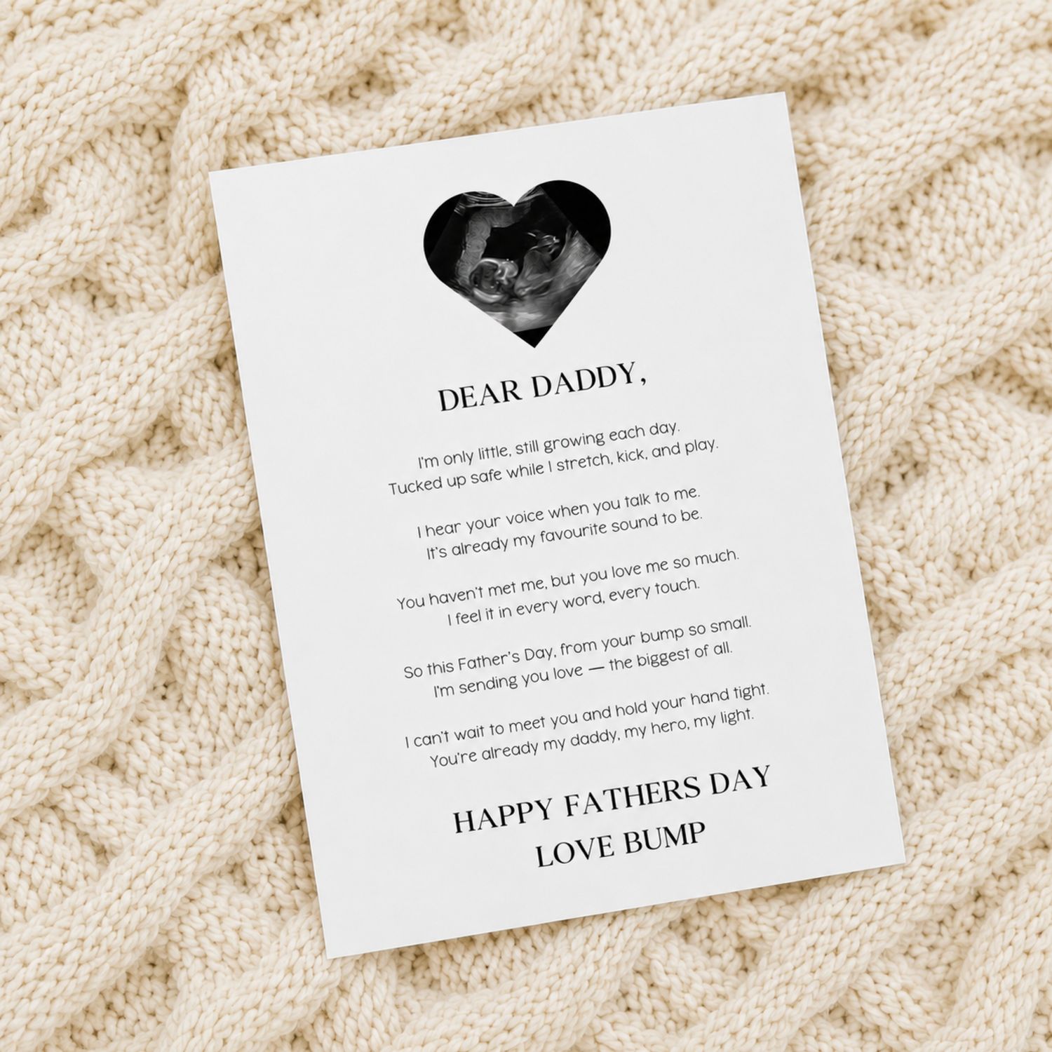 Dear Daddy From Bump Card Dear Daddy From Bump Card