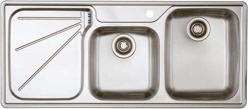Spoeltafels: inbouwspoeltafel inox met verlek links Franke Ariane ARX624