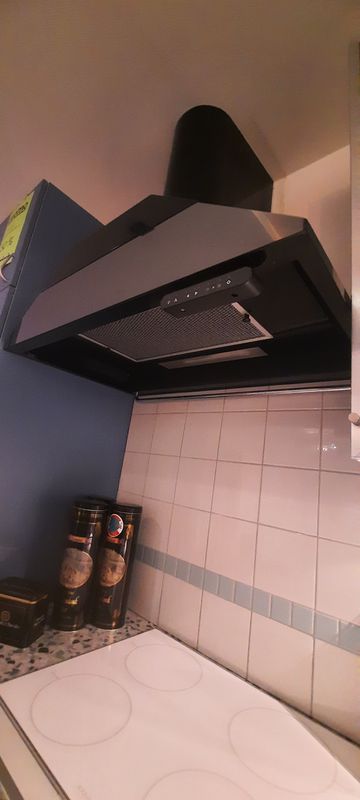 Toestellen: dampafzuiger wandmodel Atag WH370E zwart zonder motor