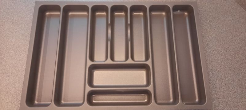 Toebehoren: bestekindeling kunststof antraciet Flextray