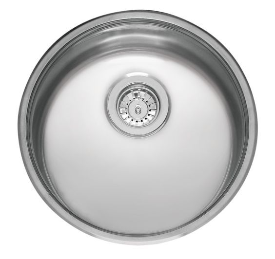 Spoeltafels: onderbouwspoeltafel inox rond Reginox R18 390 OSK