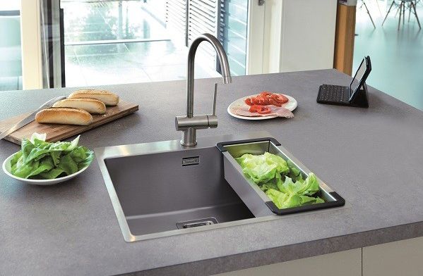 Spoeltafels: vlakbouwspoeltafel inox Reginox Texas