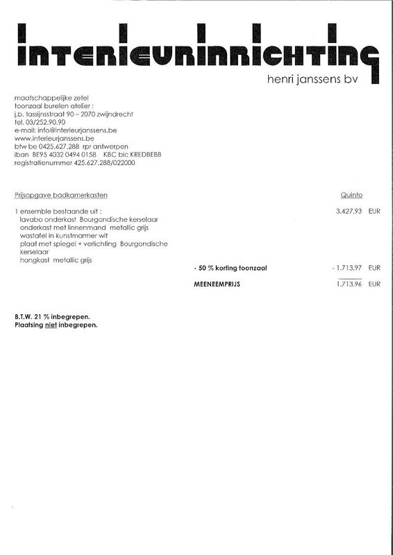 Badkamerkasten Detremmerie Quinto
