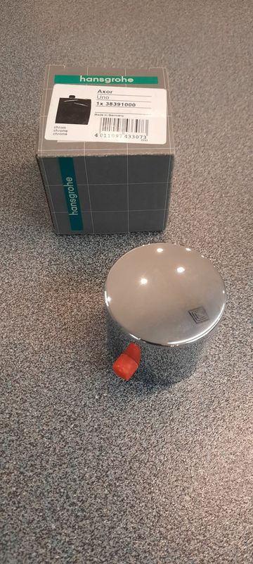Sanitair: onderdelen: knop van bad of douchethermostaat chroom Hansgrohe