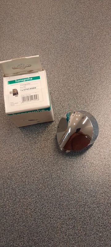 Sanitair: onderdelen: wandaansluitstuk Fix-Fit chroom Hansgrohe voor douchehandsproeier