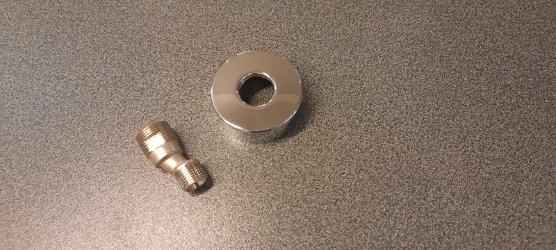 Sanitair: onderdelen: S-koppeling recht model chroom Grohe