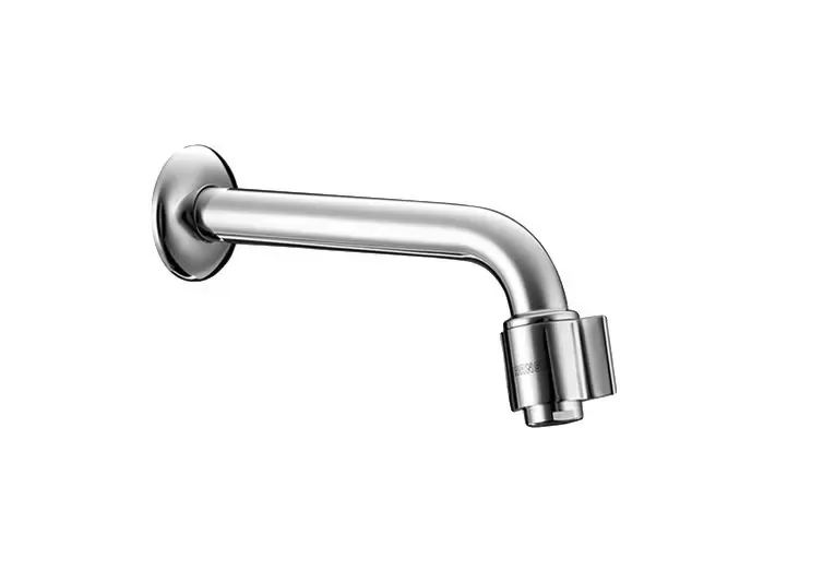 Sanitair: koudwaterkraan: wandmontage Hansa Nova chroom