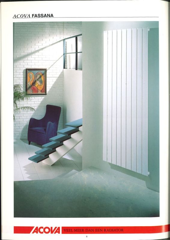 Radiator verticaal wit Fassana 210 x 58.8 cm Acova