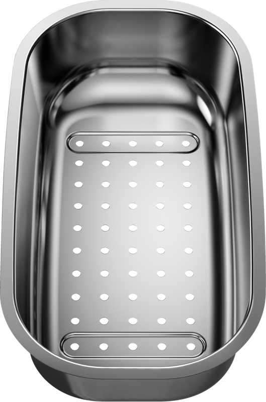 Spoeltafels: toebehoren: uitneembare korf inox Blanco