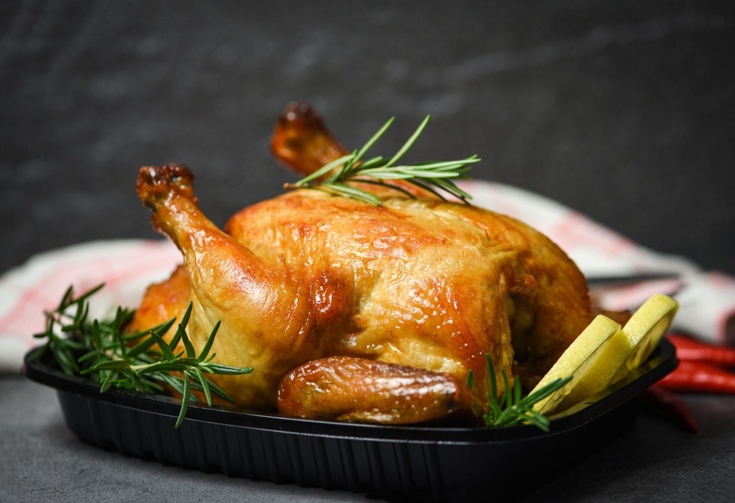 Pollo al forno all'etto
