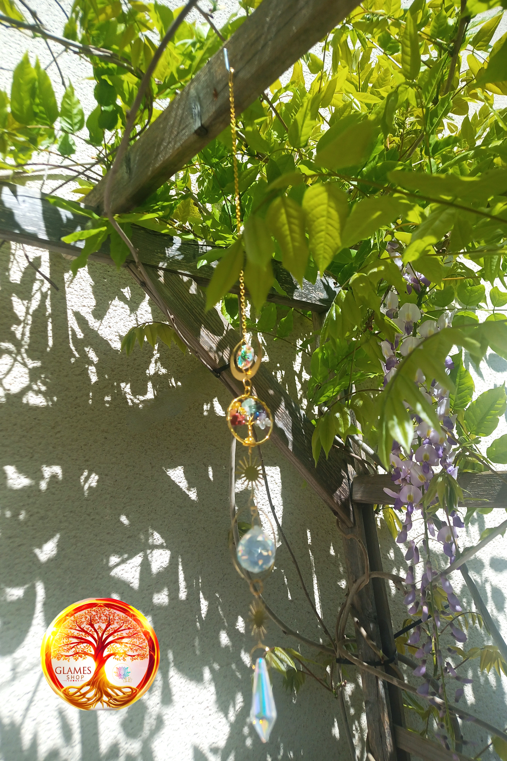 Suncatcher Arbre de vie 7 Chakras