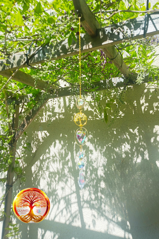 Suncatcher Arbre de vie Citrine