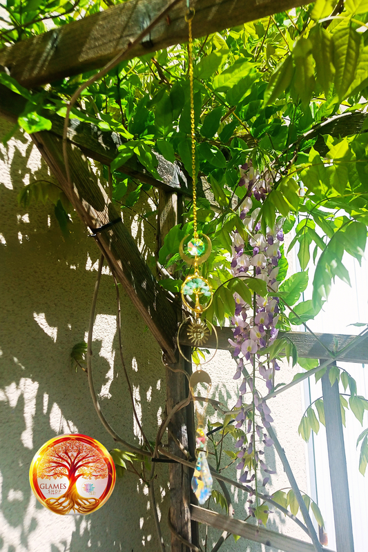 Suncatcher Arbre de vie Aventurine